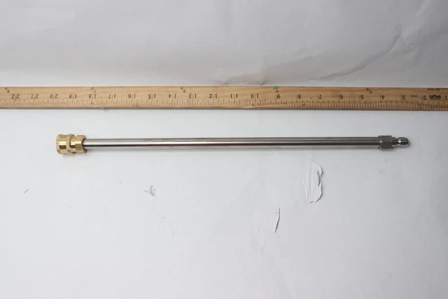 Pressure Washer Wand Lance Extension Zinc Plated 16"
