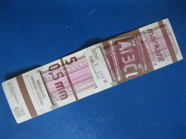 alte DDR markant Schablone Mittelschrift 5/0,5 mm Zeichenbedarf Ostalgie