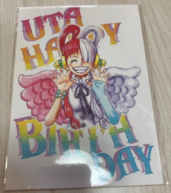 ONE PIECE FILM Red UTA Happy Birthday Card Oct 1st limited Japan EUR 50