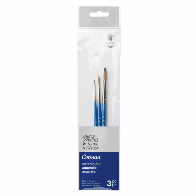 Winsor & Newton Cotman Aquarell-Pinsel Packung 3 Set #2