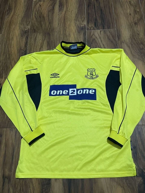 EVERTON 1998 99 AWAY Goalkeeper Shirt 60.00 PicClick UK