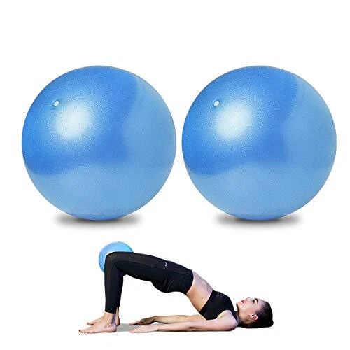 2 Pack Pilates Balls Yoga Balls Barre Balls Mini Exercise Balls, 9 Inch Small