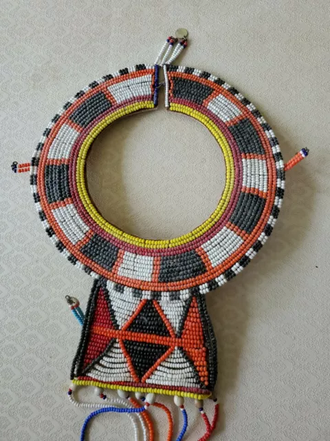 African Maasai Masai Handmade Beaded Tribal  Necklace
