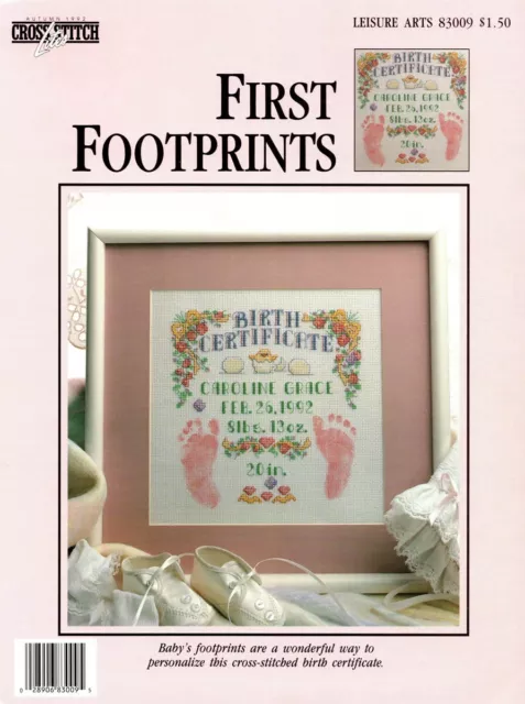 FIRST FOOTPRINTS - Terry Lee Steinmeyer, Leisure Arts #83009, 1992