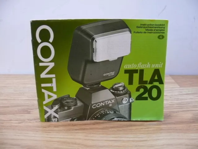 Contax TLA 20 flash  instruction manual           (#112)