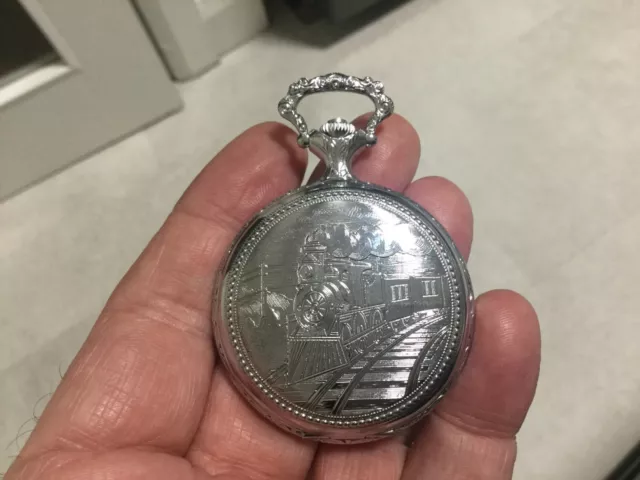 Timex train on sale pocket watch
