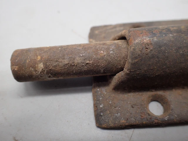 Vintage 5" Slider Dead Bolt Latch Lock 2