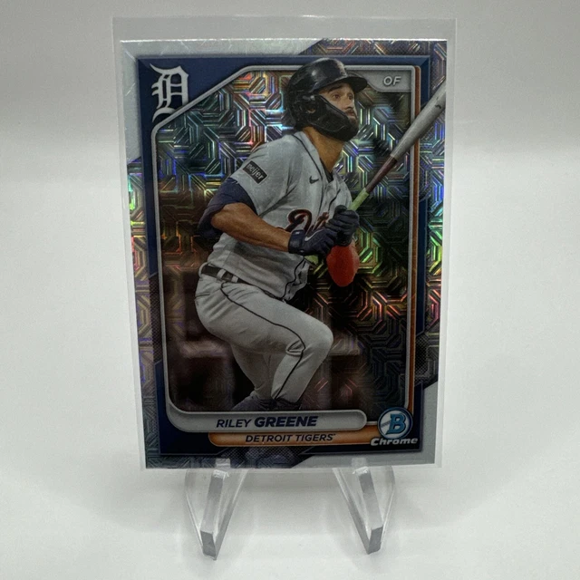 2024 BOWMAN CHROME Mega Box réfracteur Riley Greene Mojo 16 tigres de