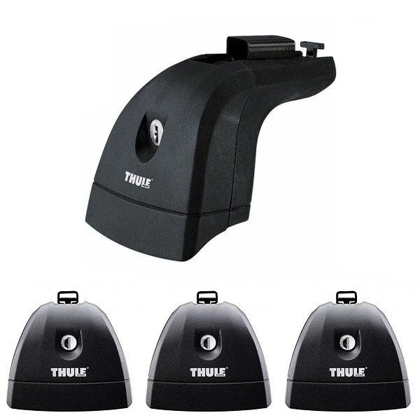 Thule Evo Clamp EROW - Piedini Per Barre Portatutto, Set Da 4, Nero - Foto 3