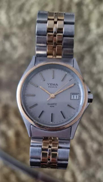 MONTRE VINTAGE YEMA Mouvement shiojiri V342A de la Yema Superman