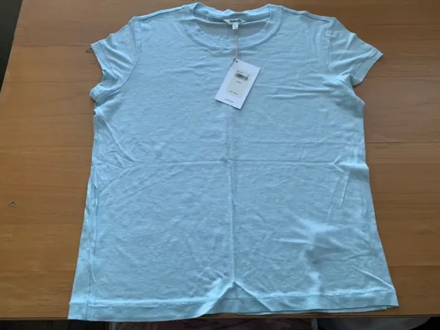 Splendid NWT $68 light blue linen modal blend t-shirt top XS