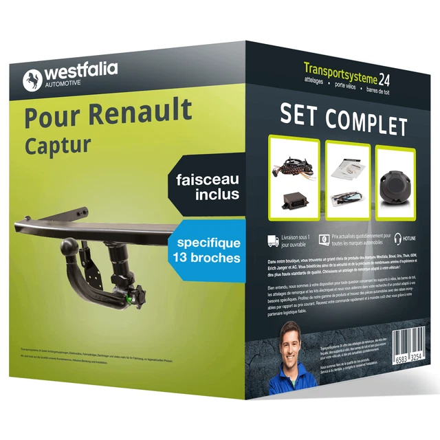 Westfalia Anhänger RENAULT CAPTUR II Abnehmbar Bj 20- | RAMEDER