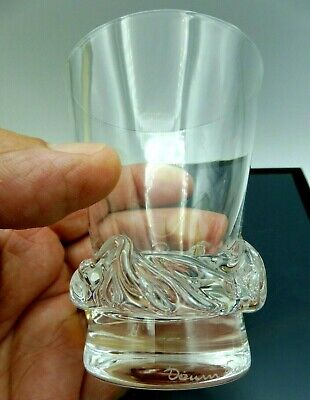 Daum verre à vin en cristal Daum modèle sorcy signé H 7,2 cm 