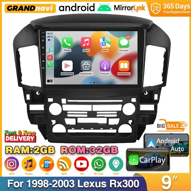 For 1998-2003 Lexus RX300 32G Android Apple Carplay Car Stereo Radio GPS Navi FM