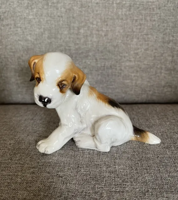 Rare Vintage Paragon Bone China England Sitting Dog Figurine Puppy Terrier