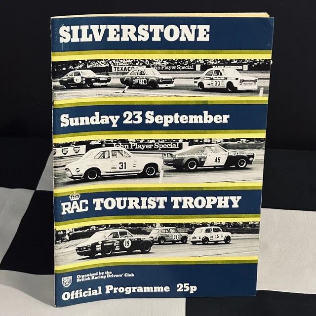 1973 Silverstone Rac Tourist Trophy 500Km Etcc Programme Bmw 3.0 Alpina Capri Rs