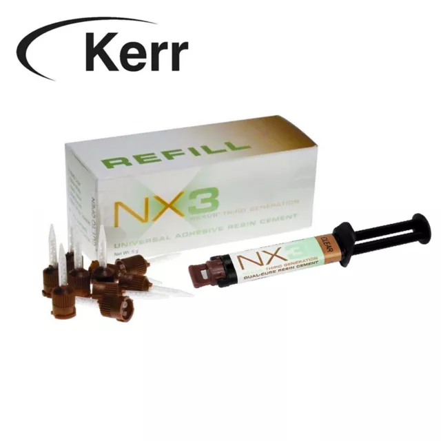 Kerr Dental NX3 Nexus 3rd Gen Universal Adhesive Resin Cement Dual Cure Syringe