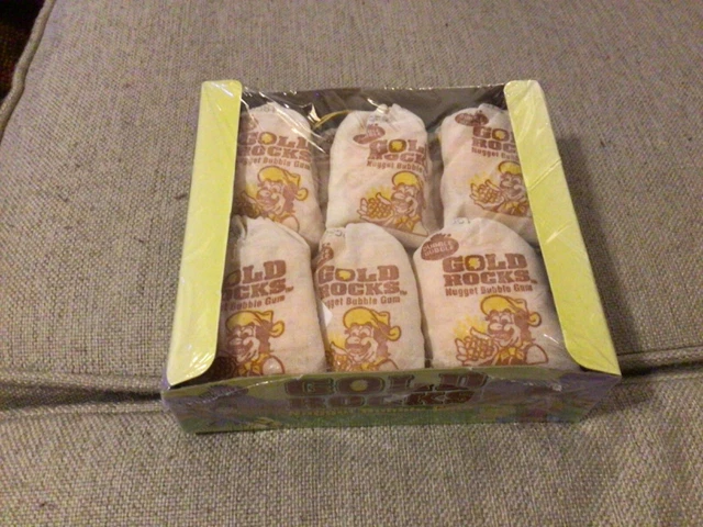 Rare Full Box Dubble Bubble Gold Rocks