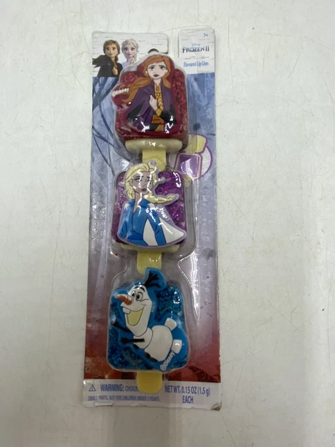 Disney Frozen II Lip Gloss Popsicle Set Trio Lot Elsa Anna Olaf Flavored