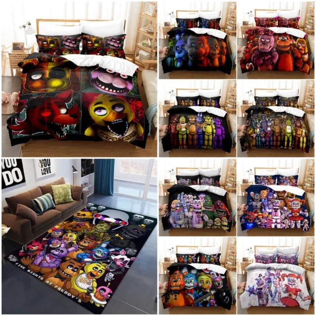 3D FIVE NIGHTS at Freddy's Bedding Set Quilt Cover and Pillowcase Single  Double $79.95 - PicClick AU