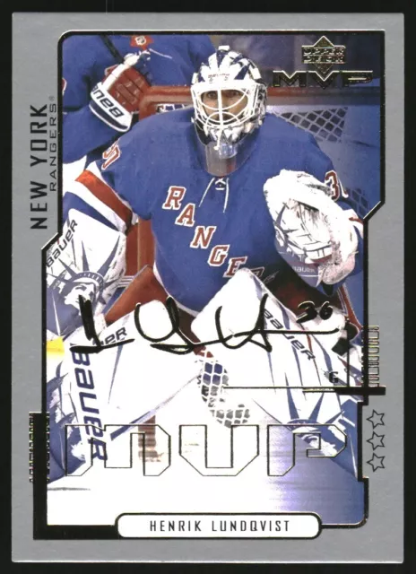 2020-21 Upper Deck MVP 20th Anniversary Third Star #10 Henrik Lundqvist