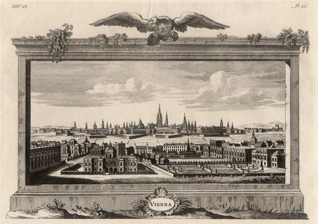WIEN GESAMTANSICHT ORIGINAL Kupferstich 1780 EUR 300,00 - PicClick DE