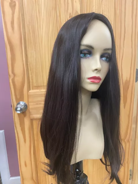 Malky Wig Sheitel European Multidirectional Wig Dark Brown #6 22" no layers Malky Wig Sheitel European Multidirectional Wig Dark Brown #6 22" no layers