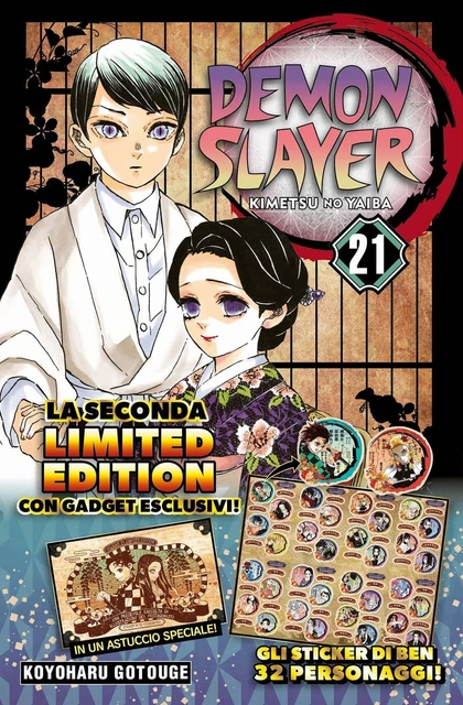DEMON SLAYER - Kimetsu No Yaiba Vol. 21 Limited edition (ITA) EUR 8,90