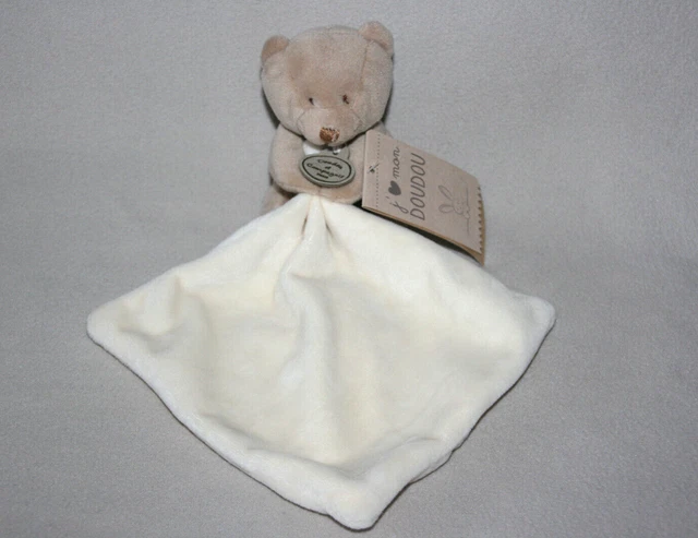 Doudou Et Compagnie Doudou Ours Marron Mouchoir Blanc Ecru Neuf Etiquette