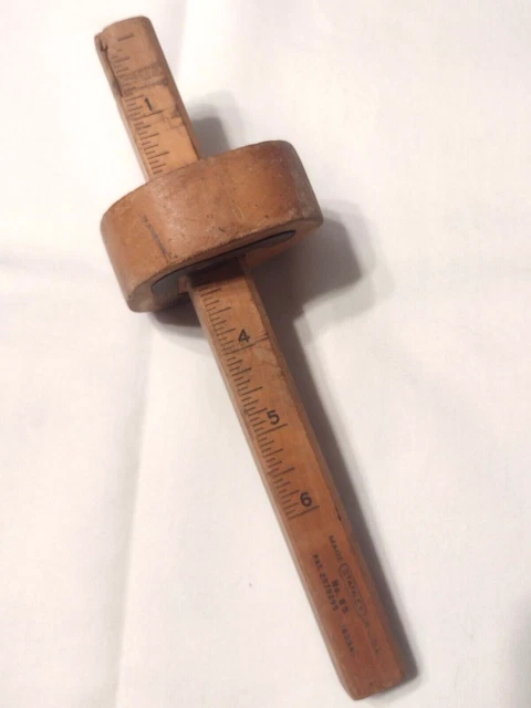 Vintage STANLEY Sweetheart No. 65 Marking Mortising Gauge Scribe Wood & Brass