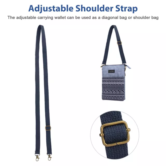 Women Phone Bag Shoulder Crossbody Pocket Adjustable Travel Wallet Purse Fashion 3