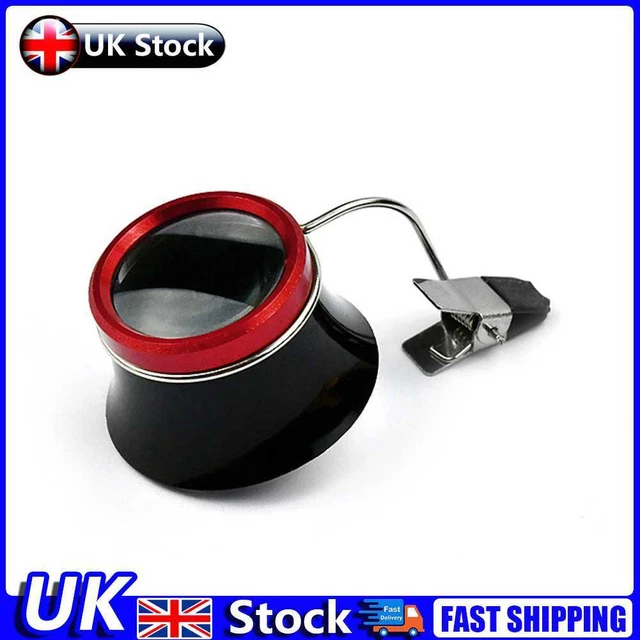 Watchmakers 10x Clip-On Eyeglass Watch Jewelry Repairing Magnifier Glass UK