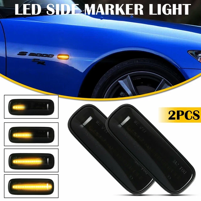 AUXITO Dynamic 18LED Side Marker Turn Signal Lights For 1996-00 Honda Civic CR-V