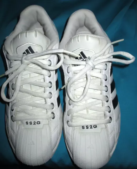 Adidas superstar 2 navy white top