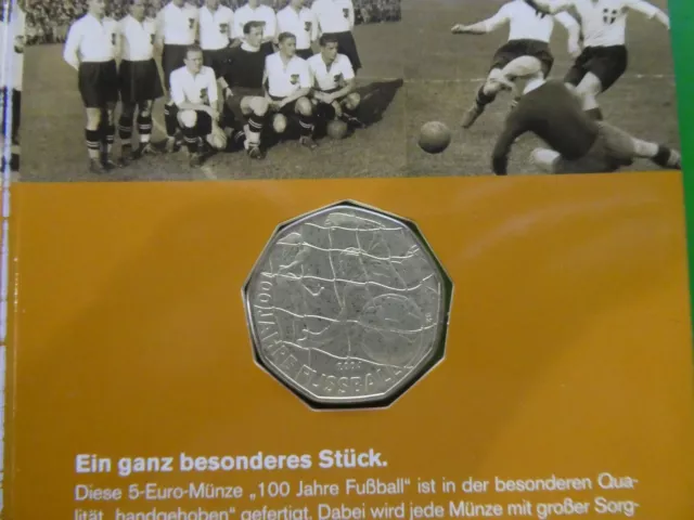 Österreich, 5 Euro, 2004, 100 Jahre Fußball, Silber, Blister 2