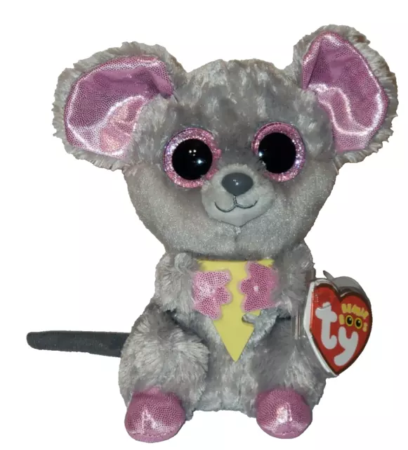 Ty Beanie Boos - SQUEAKER the Mouse (6 Inch) NEW - MINT with MINT TAGS