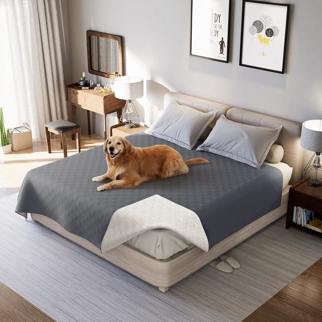 Quilted Bed Cover Mattress Protector Waterproof Pet Sofa Mat Bed Blanket Home