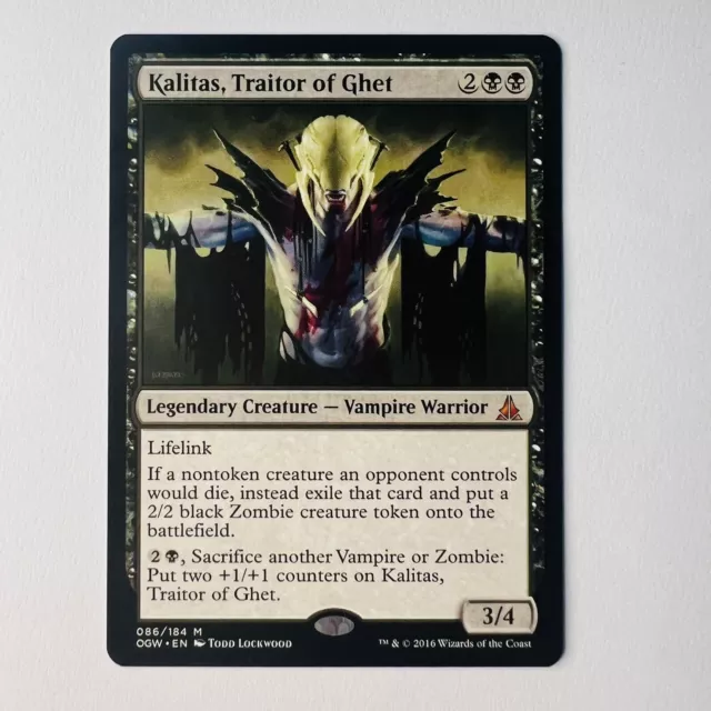 Magic The Gathering Mtg Kalitas, Traitor Of Ghet Oath of the Gatewatch Mythic