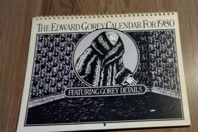 Edward Gorey - Calendar For 1980 Featuring Gorey Details