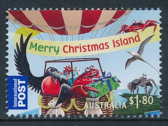Christmas Island 2013 Christmas $1.80 International Stamp Fine Mint Mnh