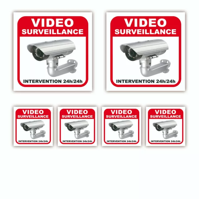 Vidéo surveillance alarme maison sticker propriété télé surveillance Autocollant