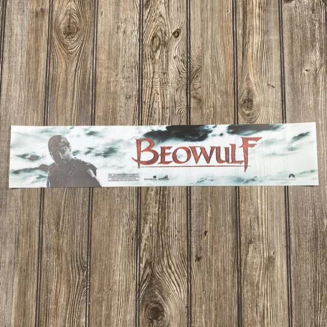 Beowulf 2007 5x25 Double Sided Movie Theatre Mylar Poster Sean Bean