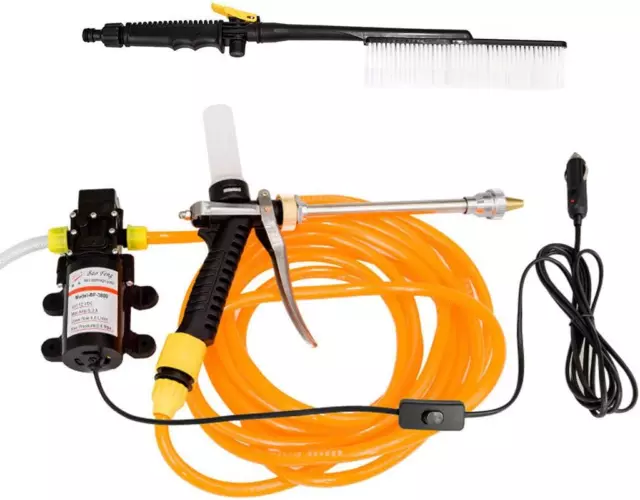 NUZAMAS 60W 12V 87PSI 4.0L/Min High Pressure Washer Spray Gun Car Electric Wa...