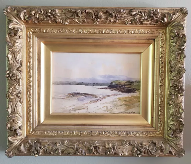 Thomas Marjoribanks Hay - Watercolour of a Scottish Highland Coastal Scene