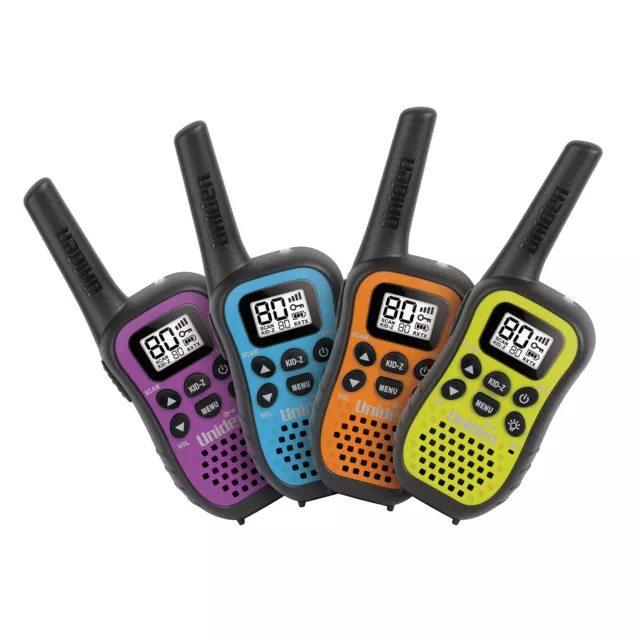 Uniden UH45-4 - UHF CB Handheld Radio (Walkie-Talkie) with Kid Zone – Quad