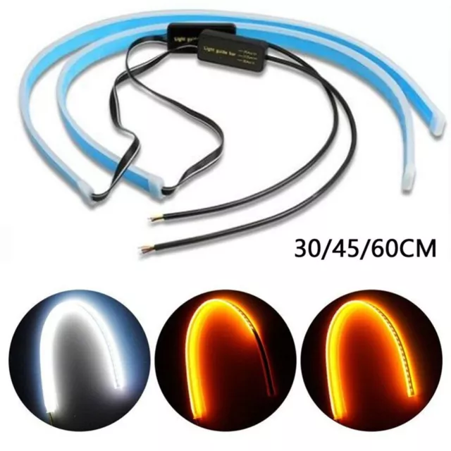 Pack de 2 bandes LED voiture pour indicateur de clignotant DRL feu de jour