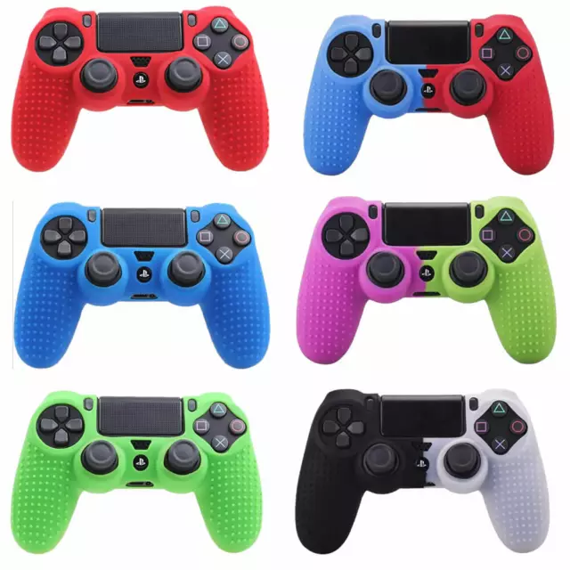 Soft Silicone Rubber Skin Case Gel Cover Grip for Playstation 4 PS4 Controller