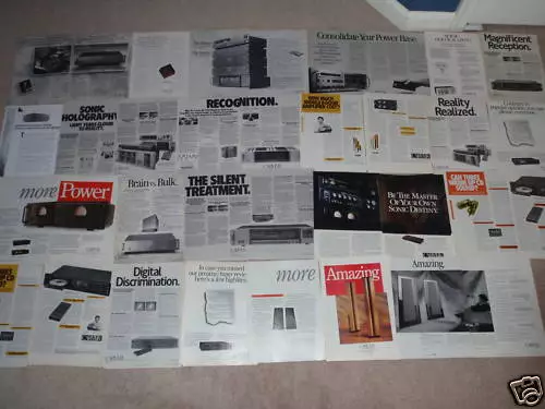 CARVER Ad Archive CD with 40 Ads, Brochures, Rare Info, Reviews