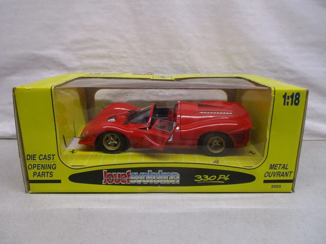Jouet Evolution 1/18 Ferrari 330 P4 Coupé Street Rouge, Miniature De Collection