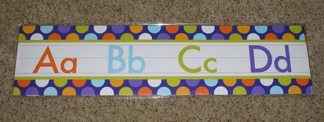 TEACHER CLASSROOM DECOR: Manuscript Alphabet Bulletin Board Set £4.68 ...